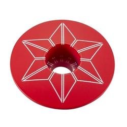 Supacaz kapsel/korek steru 1 1/8" czerwony
