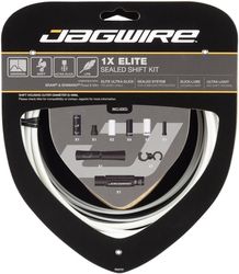 Jagwire zestaw przerzutkowy Elite Sealed 1X biały