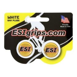 Esi Grips korki kierownicy Bar Plugs białe