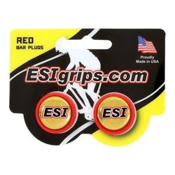 Esi Grips korki kierownicy Bar Plugs czerwone