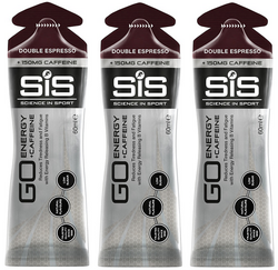 SiS żel Go Energy + CAFFEINE Gel 60ml Double Espresso 3szt