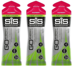 SiS żel Go Energy + ELECTROLYTE Gel 60ml malina 3szt