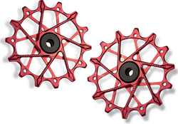 Garbaruk kółka tylnej przerzutki Shimano 12 rz 14T+14T czerwone