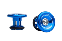 Cane Creek korki do kierownicy ee BarKeep 17-22mm 2szt niebieskie