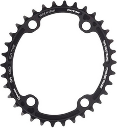 ROTOR Q-Rings 50T 110BCD ブラック Rotor koronka QARBON Q-Ring Aero 4x110BCD zewnętrzna 53T