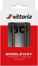 Vittoria wentyle Tubeless Singleway 60mm srebrne