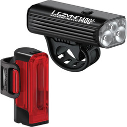 Lezyne zestaw lampek Macro Drive 1400+ / Strip Drive Pro 400+