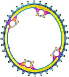 absoluteBlack koronka OVAL Shimano R9100/R8000/R7000 PVD Rainbow 39T