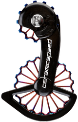 CeramicSpeed wózek OSPW 3D Shimano 9250/8150 Hollow Ti Oil Slick PVD