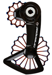 CeramicSpeed wózek OSPW 3D SRAM Red/Force AXS XPLR Hollow Ti Oil Slick PVD
