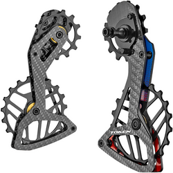 Token wózek przerzutki Shuriken (Dura-Ace, Ultegra 12rz) niebiesko-czerwony