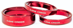 Cane Creek podkładki 2x5mm, 1x10mm czerwone