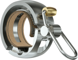 Knog dzwonek rowerowy Oi Luxe mały srebrny