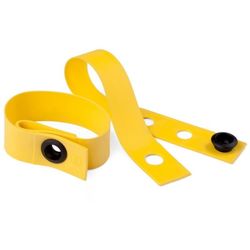 Cycloc Wrap pasek sylikonowy na nogawkę żółty