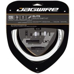 Jagwire zestaw przerzutkowy Elite Sealed 2X biały
