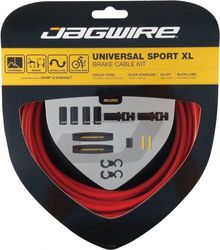 Jagwire zestaw hamulcowy Universal Sport XL przedłużony czerwony