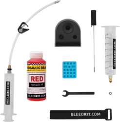 Bleedkit zestaw do odpowietrzania hamulca tarczowego Premium SET czerwony Shimano