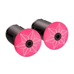 Supacaz korek do kierownicy Star Plugz neonowy różowy