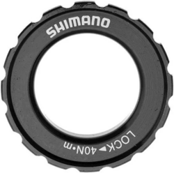 Shimano nakrętka i podkładka tarczy Center Lock Deore XT, SLX 15/20mm (alu)